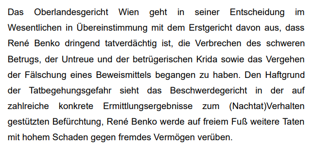 Oberlandesgericht Wien sieht weiter 