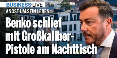 Benko schlief mit Großkaliber-Pistole am Nachttisch