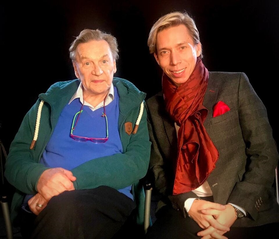 Helmut Berger mit Manager Helmut Werner