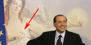 Berlusconi lässt nackte Brüste übermalen