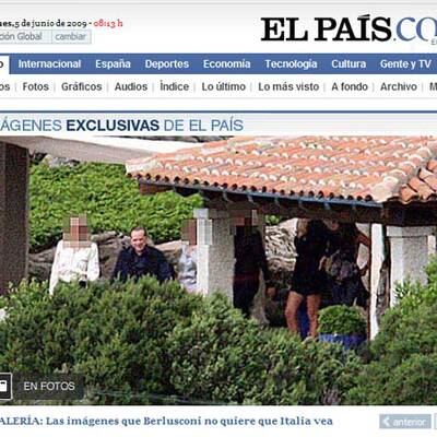 Beschlagnahmte Fotos der Berlusconi-Party