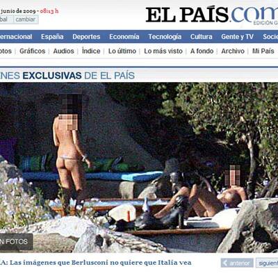 Beschlagnahmte Fotos der Berlusconi-Party