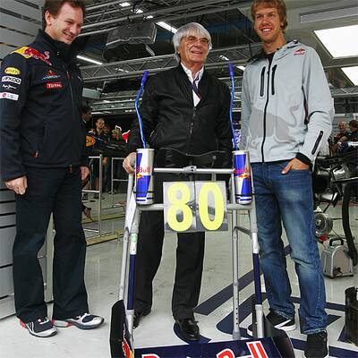 Bullen-Gehhilfe für Ecclestone