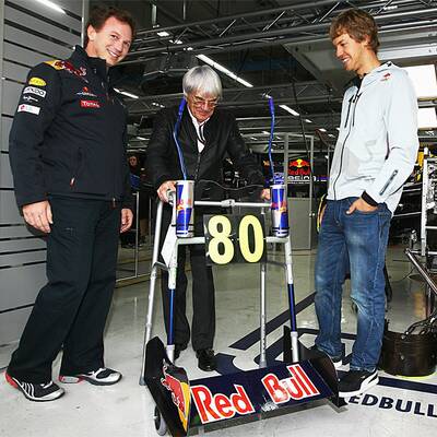 Bullen-Gehhilfe für Ecclestone