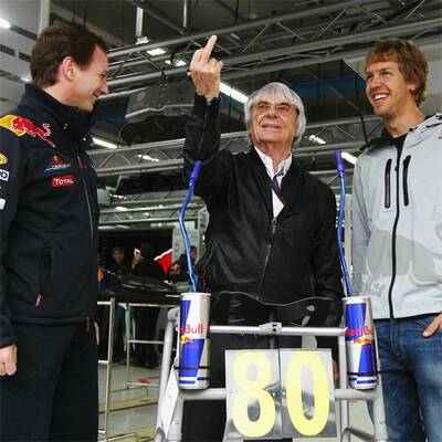 Bullen-Gehhilfe für Ecclestone