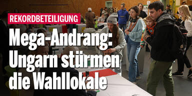 Rekordbeteiligung: Ungarn stürmen die Wahllokale