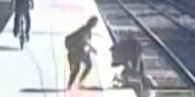 Betrunkene Kleinkind Schienen Melbourne