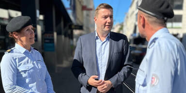 Lokalaugenschein mit dem Ordnungsdienst.