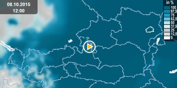 Regen-Walze hängt über Österreich fest