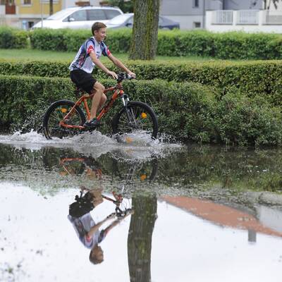 Hochwasser in Brixen im Thale 