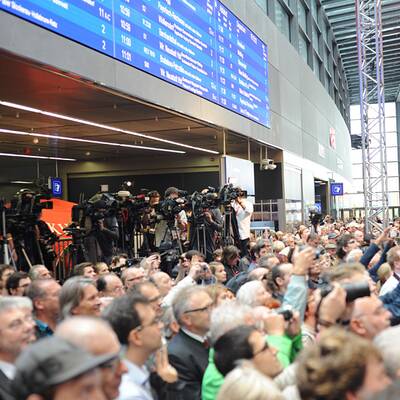 Eröffnung des Wiener Hauptbahnhofs 