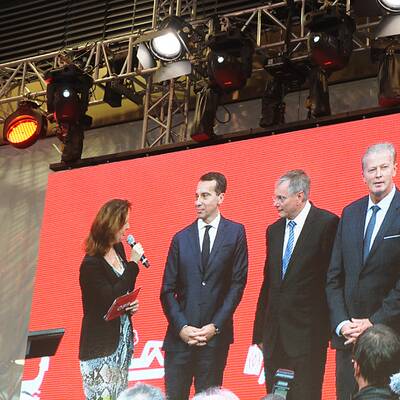 Eröffnung des Wiener Hauptbahnhofs 