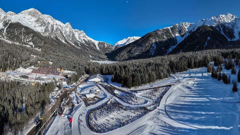 Antholz/Südtirol. Das Biathlonzentrum Antholz/Anterselva zählt zu den traditionsreichsten Wettkampfstätten.