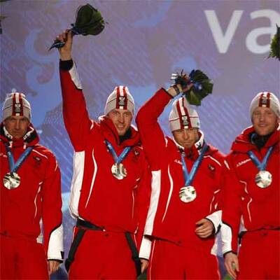 Siegerehrung unserer Biathleten