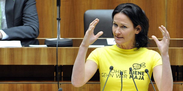 Biene-Maja-Show im Parlament