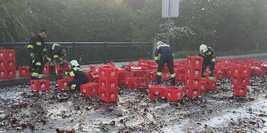 Unfall Bierkisten Aschbach-Markt