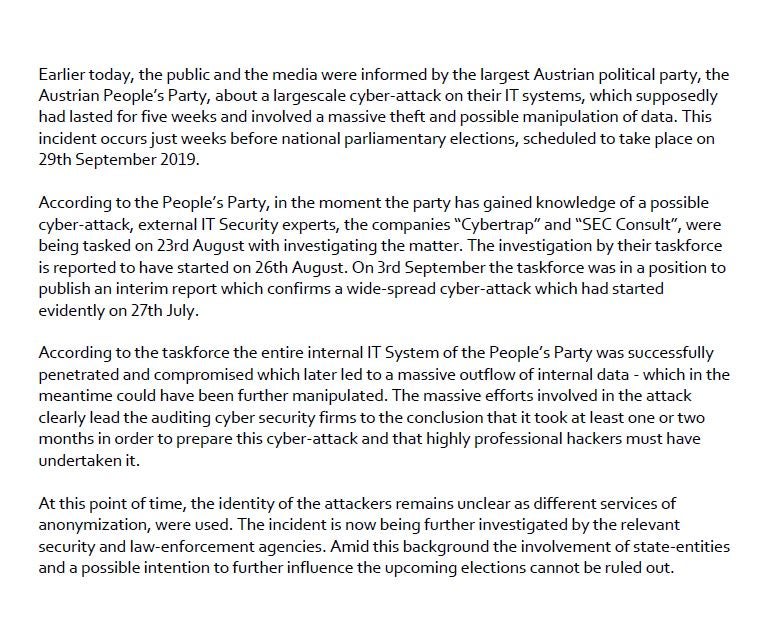 Hacker-Krimi: FPÖ beruft nationalen Sicherheitsrat ein