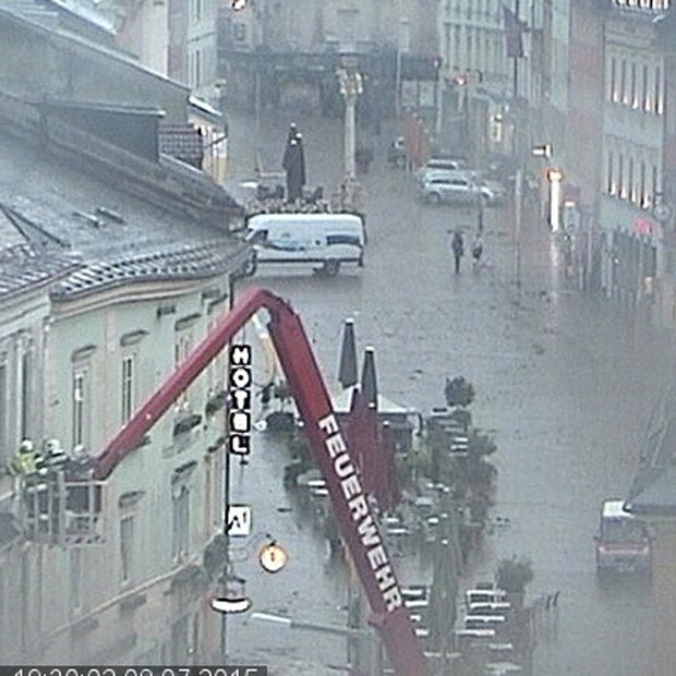 Hagel-Front verwüstet Österreich
