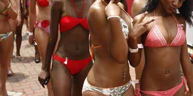 Mega-Bikini-Parade in Südafrika