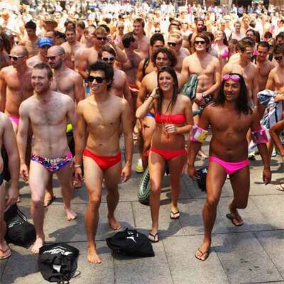 Bikini-Parade in Sydney