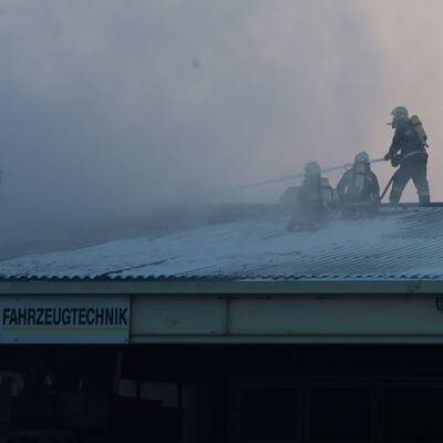 Großeinsatz bei minus 10 Grad.