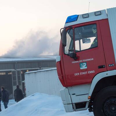 Großeinsatz bei minus 10 Grad.