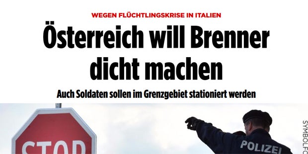 Brenner dicht: Österreich schockt Europa