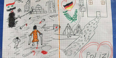 Fl&uuml;chtlings-Bild r&uuml;hrt Polizei zu Tr&auml;nen