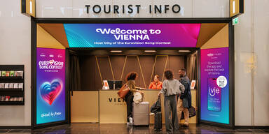 Tourist Info Eurovision Song Contest Wien Schwechat Flughafen ESC