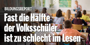 Bildungsreport: Fast die Hälfte der Volksschüler kann nicht ausreichend lesen