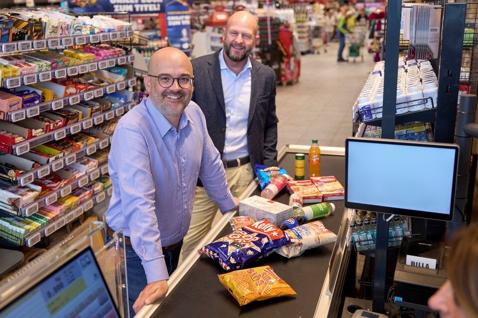 Billa Vorstände Michael Paterno (l.) und Harald Mießner.