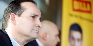 Billa-Vorstand Josef Siess (L) und Billa-Vorstandssprecher Volker Hornsteiner