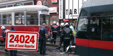 Straßenbahn-Crash löste Verkehrs-Chaos aus