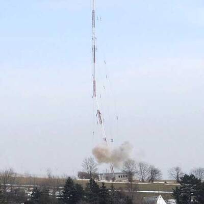 Bisamberg: Sendemasten gesprengt