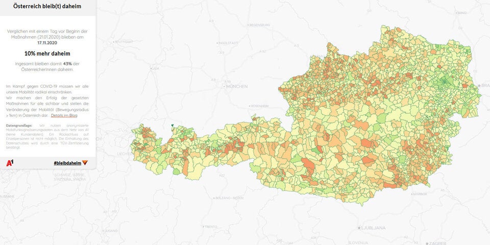 Grafik zeigt: So viele bleiben in Ihrer Gemeinde jetzt zu Hause