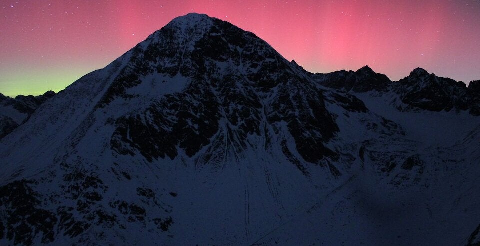 Polarlichter über Österreich