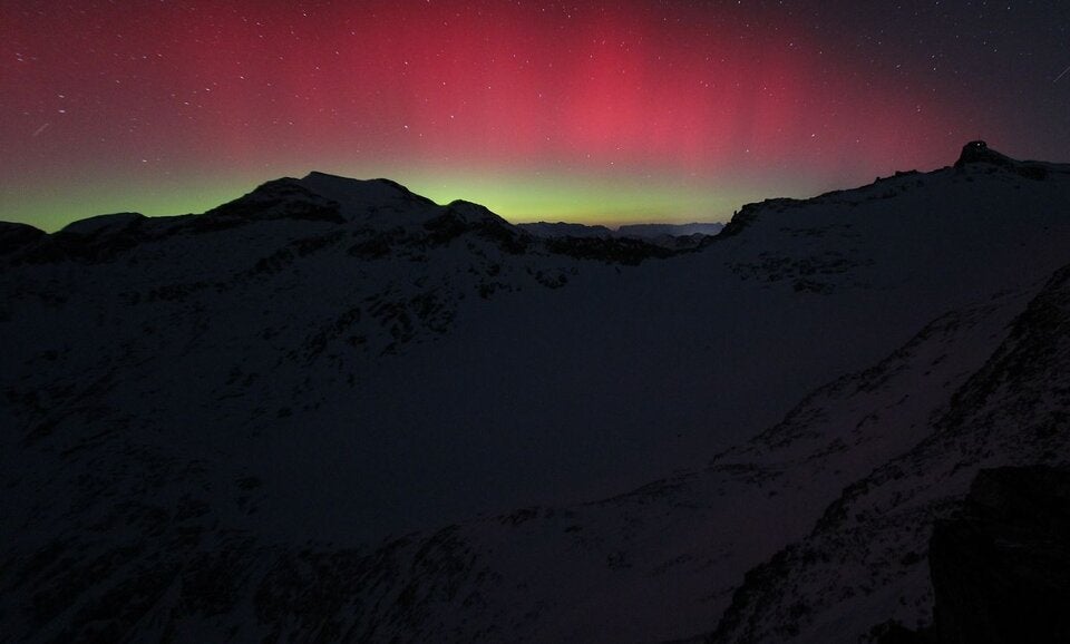 Polarlichter über Österreich
