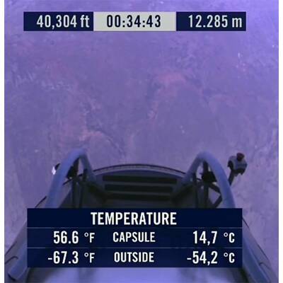 Die Bilder vom Stratos-Jump