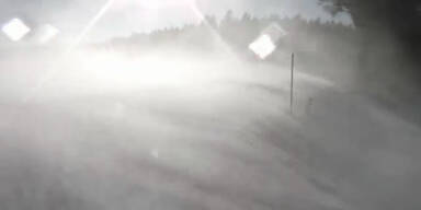 Wetter extrem: Starker Blizzard in Hartberg