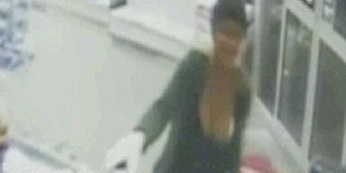 Polizei jagt dralle Busen-Banditin
