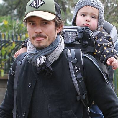 Orlando Bloom: Wandertag mit Sohn Flynn