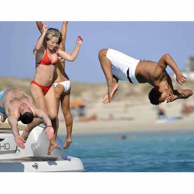 Fun in the sun: James Blunts heiße Sommerspiele