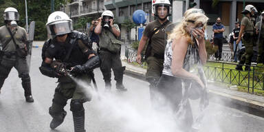 Frust und blinde Wut in Athen