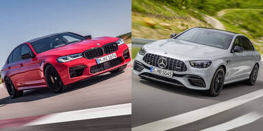 BMW frischt den M5 auf, Mercedes den AMG E 63