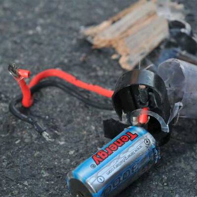 Reste der Bombe von Boston 