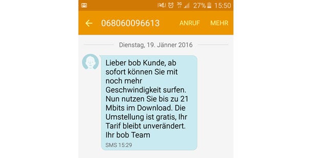 Bob-Kunden surfen ab sofort schneller