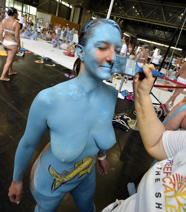 Bodypainting-Weltrekord in Wien gebrochen