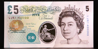 Großbritannien bekommt Plastik-Pfund