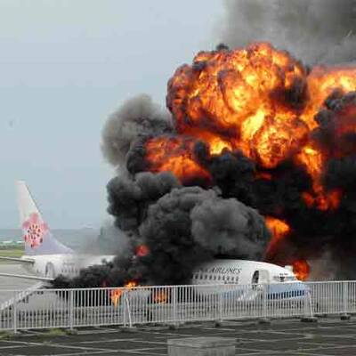 Boeing in Japan geht in Flammen auf