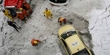 Eissturm legt Kolumbiens Hauptstadt lahm